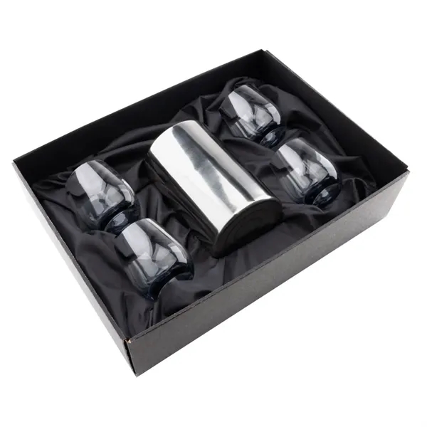 Item #SST8011-SS Jacobs Wine Cooler & Soudan Smoke Stemless Wine