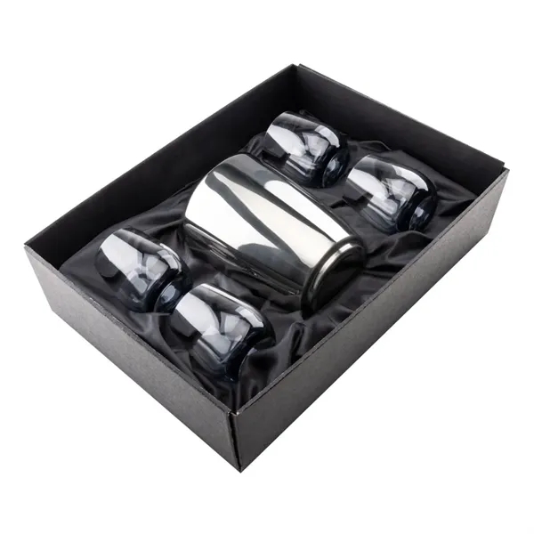 Item #SST10221-SS Pescara Wine Cooler & Soudan Smoke Stemless Wine