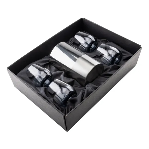 Item #SST10121-SS Catania Wine Cooler & Soudan Smoke Stemless Wine