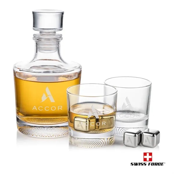 Item #BWA201-BN Baldwin Decanter Set & Ice Cubes