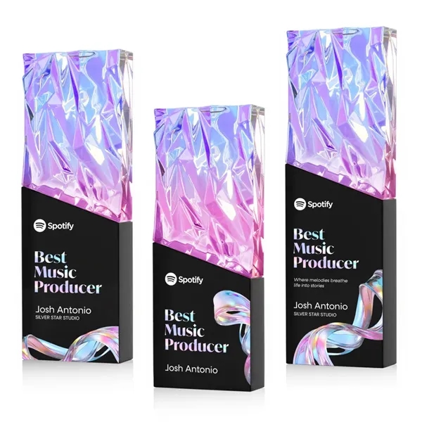 Item #AWARD OPV309-K Ophelia VividPrint™ Award - Black