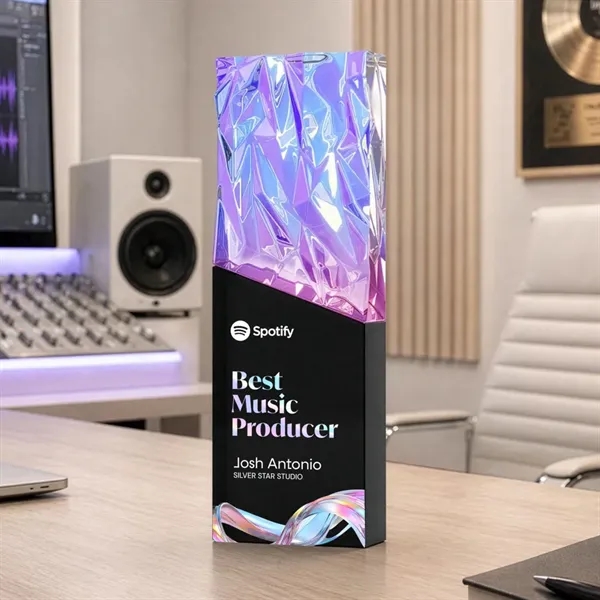 Item #AWARD OPV309-K Ophelia VividPrint™ Award - Black