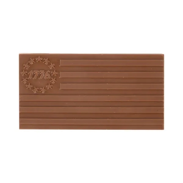 Item #CWB-6394-E Freedom 250- 3oz 1776 Flag Chocolate Bar