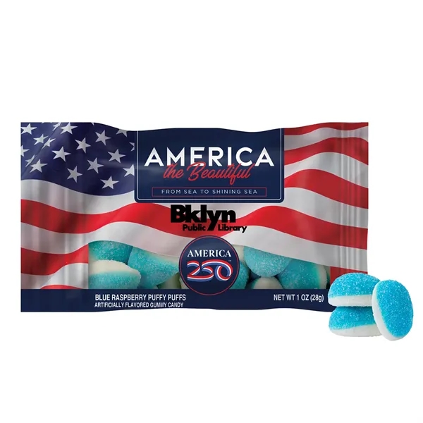 Item #DGB-BRPFA-E America 250- 1oz. Digibag™- Blue Raspberry Puffs