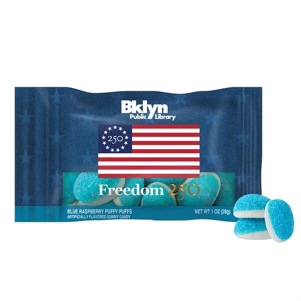Freedom 250- 1oz. Digibag™- Blue Raspberry Puffs... from ASI 44900 NC Custom (CI/Lanco) / Chocolate Inn