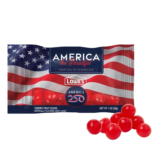 America 250- 1oz. Digibag™- Cherry Fruit Sours... from ASI 44900 NC Custom (CI/Lanco) / Chocolate Inn