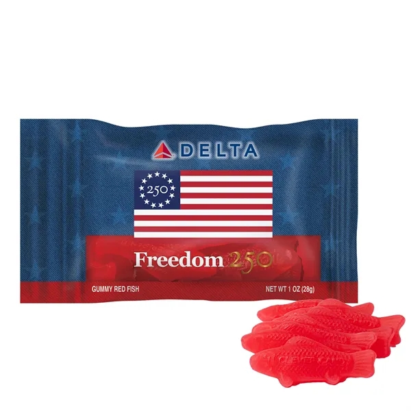 Freedom 250- 1oz. Digibag™- Gummy Red Fish... from ASI 44900 NC Custom (CI/Lanco) / Chocolate Inn