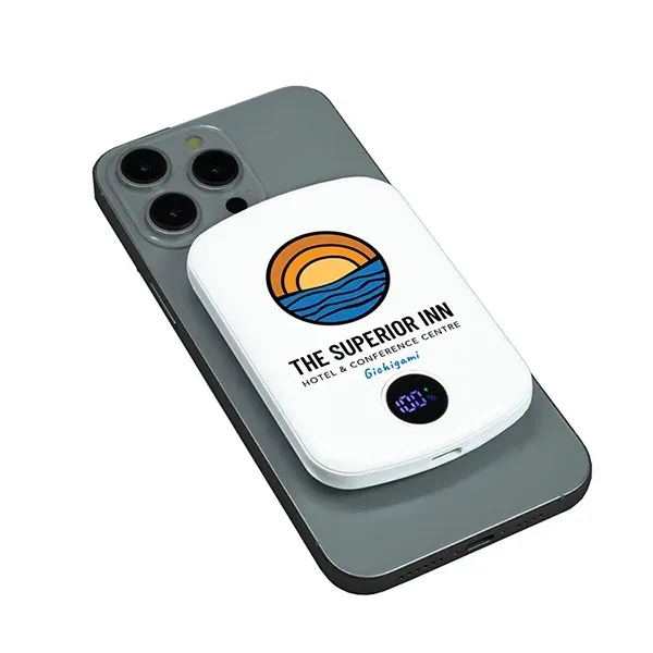 Magnetic Wirelss Charging Power Bank. 5,000 mAh UL Certified. Up to... from ASI 62660 Innovation Line
