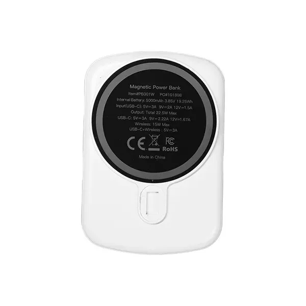 Magnetic Wirelss Charging Power Bank. 5,000 mAh UL Certified. Up to... from ASI 62660 Innovation Line