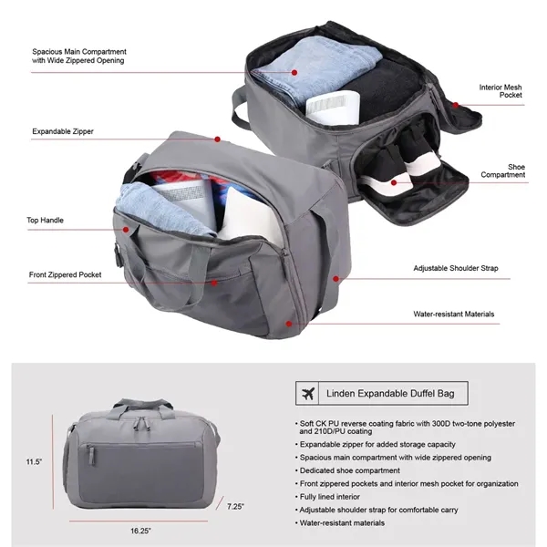Linden Expandable Duffel Bag... from ASI 89320 Starline USA Inc
