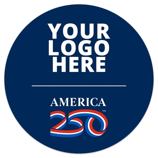 3" round white vinyl decal with ultra removable adhesive backing and... from ASI 56950 Gill Studios Inc / Gill-Line®
