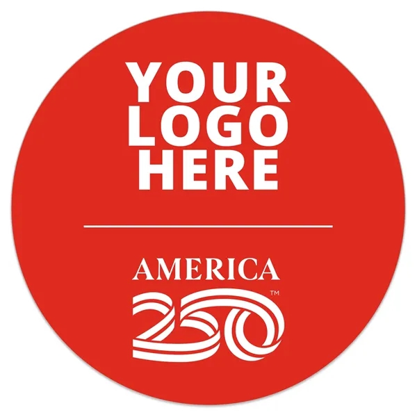 3" round white vinyl decal with ultra removable adhesive backing and... from ASI 56950 Gill Studios Inc / Gill-Line®