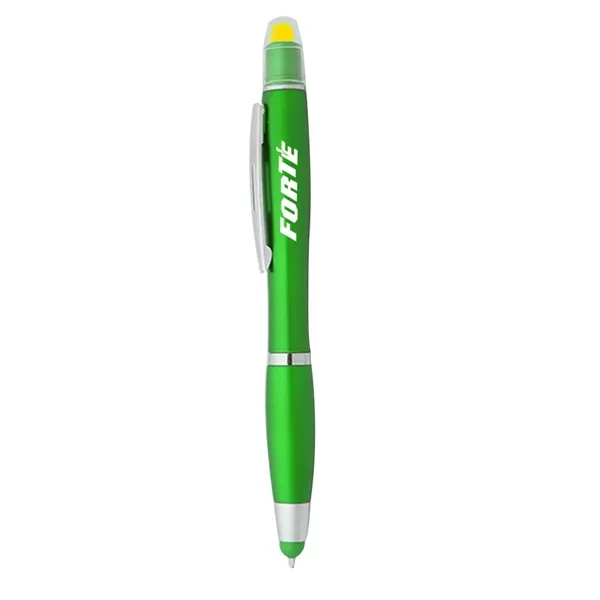 Combination gel highlighter with a cap and smooth-writing stylus pen in... from ASI 39552 BEL Promo