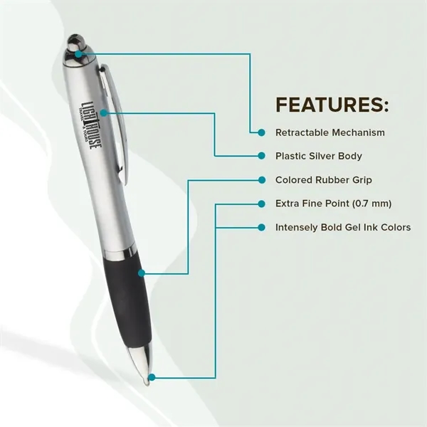 Color Grip Gel Pens, 0.6" width including clip x 6" length.... from ASI 39552 BEL Promo