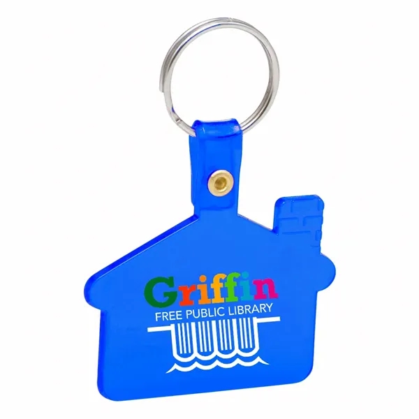 House shaped soft key tags with strong clip to hold key... from ASI 39552 BEL Promo