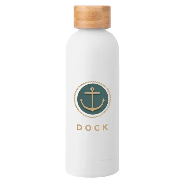 17 oz. double-wall insulated stainless steel bottle with rubberized finish, wide... from ASI 61125 Hit Promotional Products / Hit®