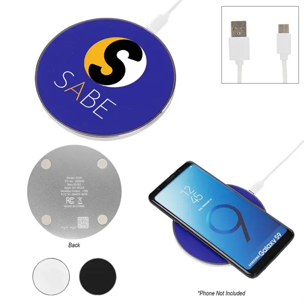 15 watt wireless charger made of recycled aluminum.... from ASI 61125 Hit Promotional Products / Hit®