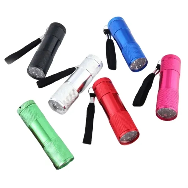 Bright, durable, portable 9-LED mini flashlights in 6 colors, perfect for... from ASI 98766 Yanlee Trading Co Ltd