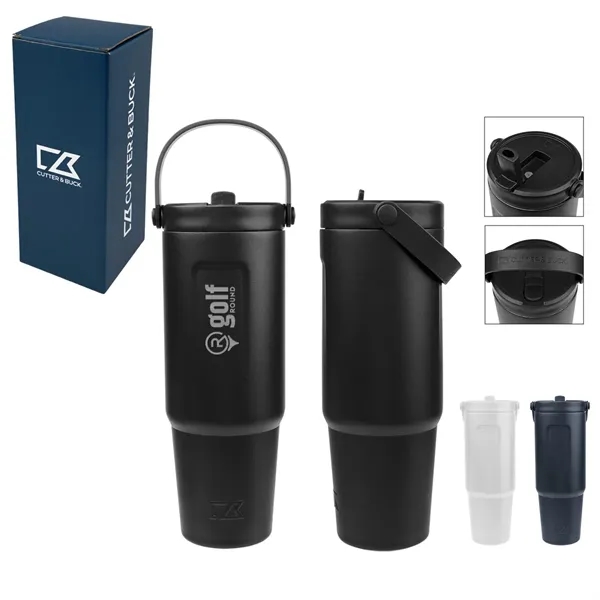 32 Oz. Cutter & Buck® Recycled Stainless Steel Tumbler... from ASI 61125 Hit Promotional Products / Hit®