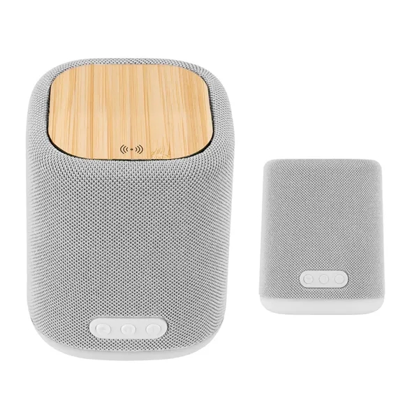 Recycled Light Up Speaker & Wireless Charger... from ASI 61125 Hit Promotional Products