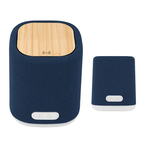 Recycled Light Up Speaker & Wireless Charger... from ASI 61125 Hit Promotional Products