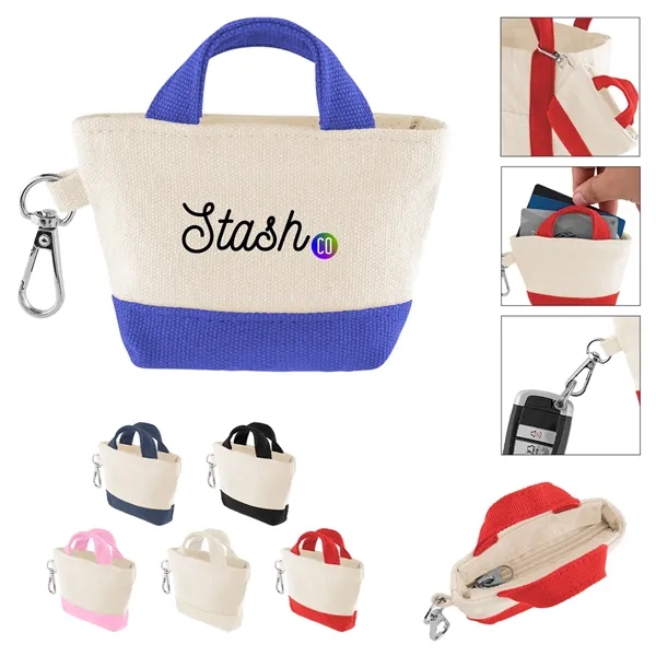 12 Oz. Recycled Cotton Mini Tote Bag Charm... from ASI 61125 Hit Promotional Products