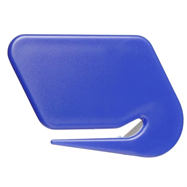 3"W x 2"H promotional plastic letter opener with sharp stainless steel... from ASI 39552 BEL Promo