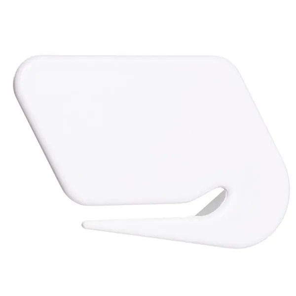3"W x 2"H promotional plastic letter opener with sharp stainless steel... from ASI 39552 BEL Promo