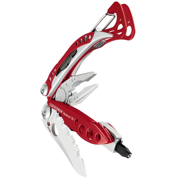 A compact, ultra-light 5 oz. Leatherman multi-tool with a combo knife.... from ASI 46170 Compass Industries Inc