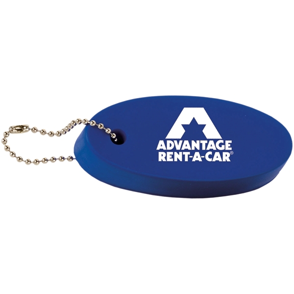 Floating oval stress reliever key tag with a convenient chain attachment.... from ASI 54100 Fields Manufacturing Inc / TargetLine®