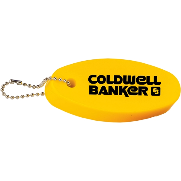 Floating oval stress reliever key tag with a convenient chain attachment.... from ASI 54100 Fields Manufacturing Inc / TargetLine®