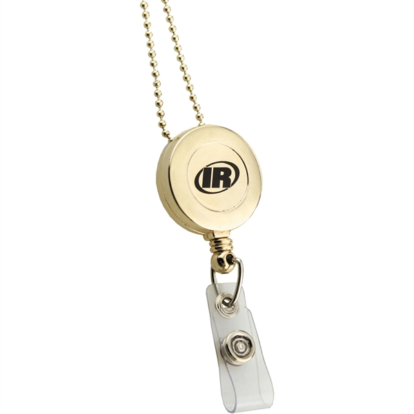 Retractable badge reel with metal clip on back. Includes 34 1/4"... from ASI 54100 Fields Manufacturing Inc / TargetLine®