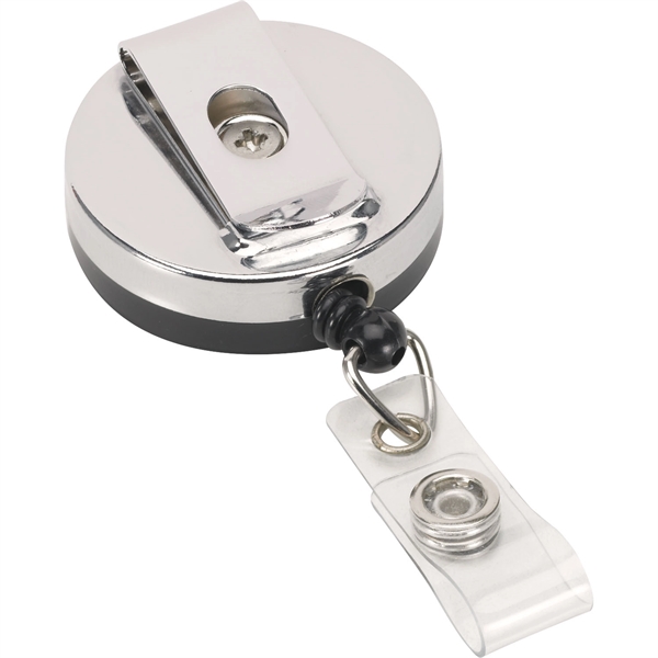 Heavy duty retractable badge reel with metal pocket clip and nylon... from ASI 54100 Fields Manufacturing Inc / TargetLine®