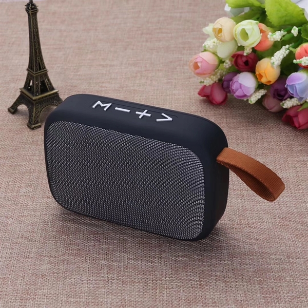 Rectangle Fabric wireless Bluetooth Speaker with 1C silkscreen imprint on 1... from ASI 37218 Athena Promo (tm)
