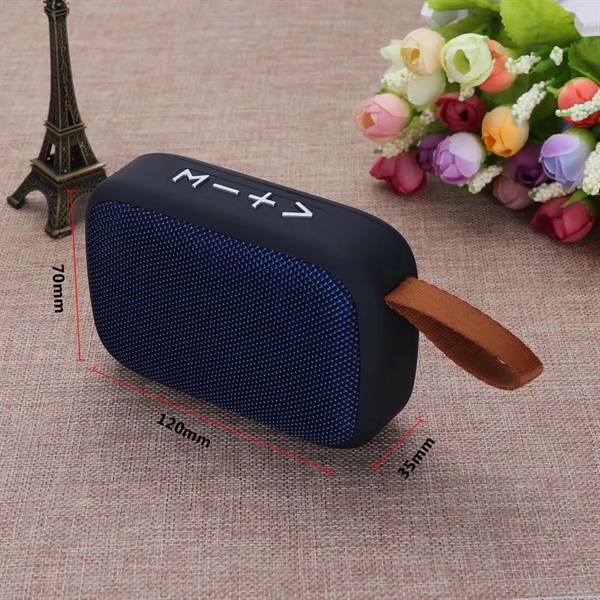 Rectangle Fabric wireless Bluetooth Speaker with 1C silkscreen imprint on 1... from ASI 37218 Athena Promo (tm)