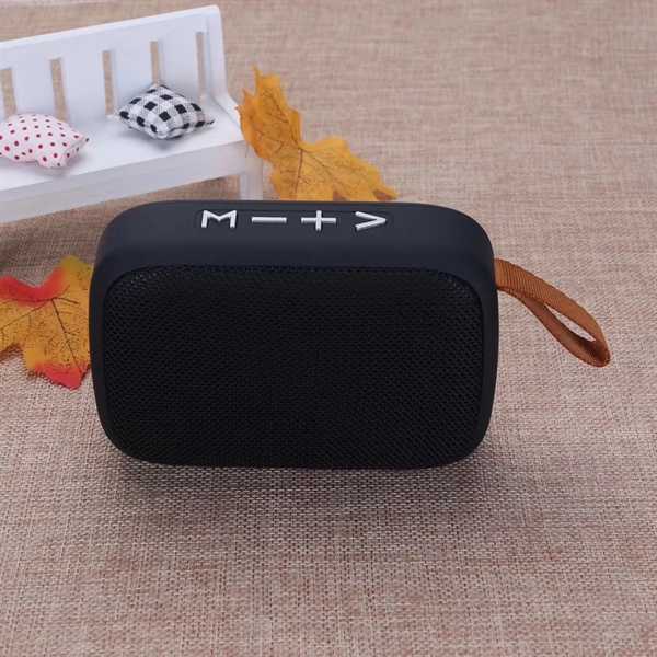 Rectangle Fabric wireless Bluetooth Speaker with 1C silkscreen imprint on 1... from ASI 37218 Athena Promo (tm)