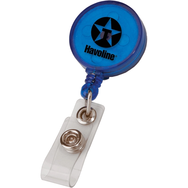 Round badge holder measuring 7/8" x 1 15/16" x 3/8" with... from ASI 54100 Fields Manufacturing Inc / TargetLine®