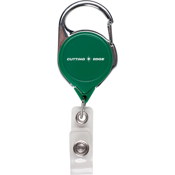 Round retractable badge reel with sport clip.... from ASI 54100 Fields Manufacturing Inc / TargetLine®