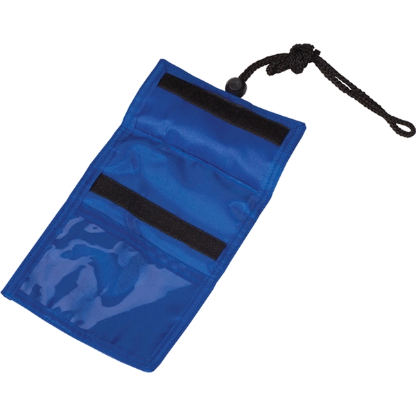 Badge holder with a 36" cord, two front pockets, clear ID... from ASI 54100 Fields Manufacturing Inc / TargetLine®