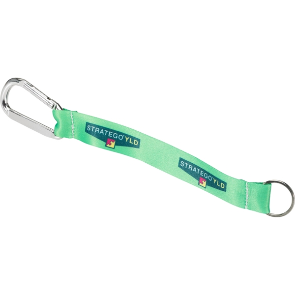 Heavy weight satin strap with carabiner hook and split ring.... from ASI 54100 Fields Manufacturing Inc / Fields