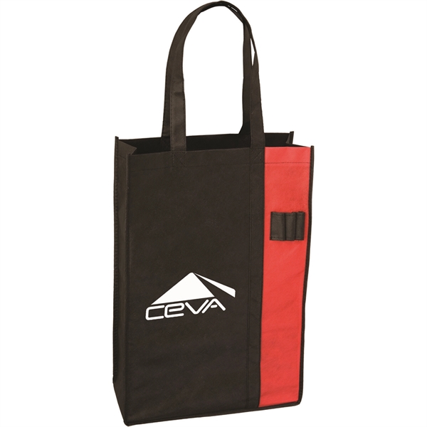 Convention tote bag with 20" handles and three exterior pen loops.... from ASI 54100 Fields Manufacturing Inc / TargetLine®