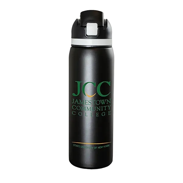 Meet the 'Flex" 27 oz. double-wall stainless steel insulated bottle built... from ASI 62660 Innovation Line