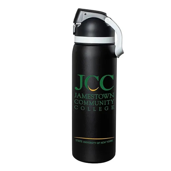 Meet the 'Flex" 27 oz. double-wall stainless steel insulated bottle built... from ASI 62660 Innovation Line