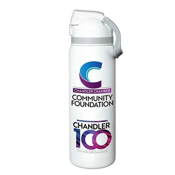 Meet the 'Flex" 27 oz. double-wall stainless steel insulated bottle built... from ASI 62660 Innovation Line