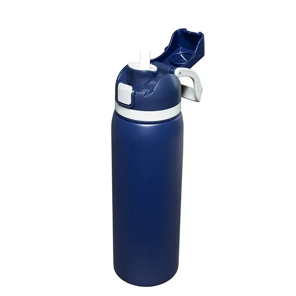 Meet the 'Flex" 27 oz. double-wall stainless steel insulated bottle built... from ASI 62660 Innovation Line