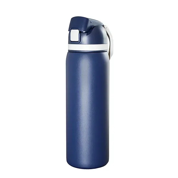 Meet the 'Flex" 27 oz. double-wall stainless steel insulated bottle built... from ASI 62660 Innovation Line