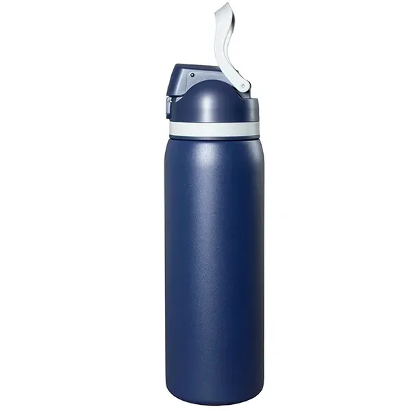 Meet the 'Flex" 27 oz. double-wall stainless steel insulated bottle built... from ASI 62660 Innovation Line