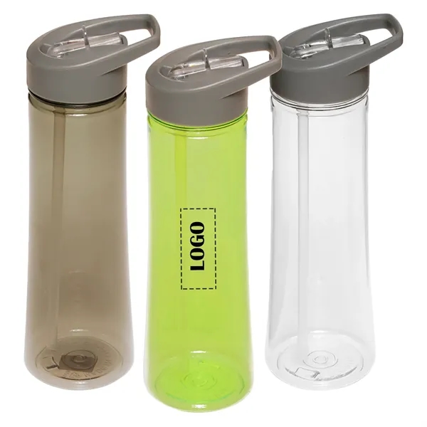 Flip top plastic water bottle of 22 oz. capacity with drink... from ASI 37218 Athena Promo (tm)