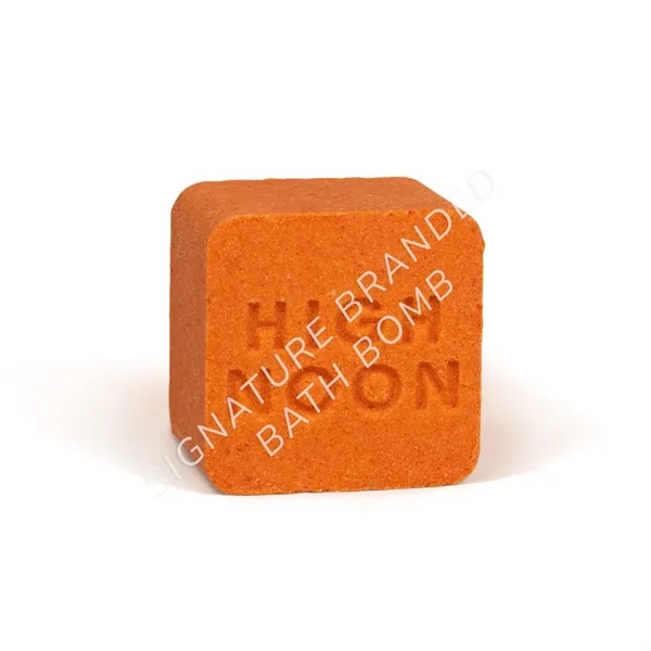 Custom colored bath bomb, with logo pressed into the top of... from ASI 38850 Bath Promotions