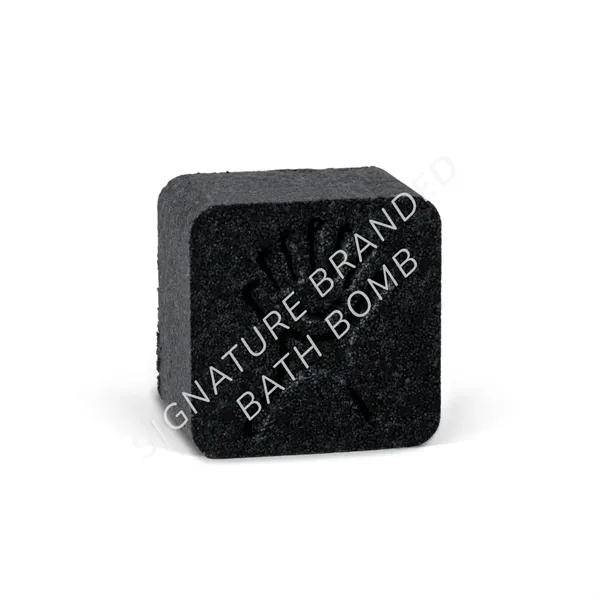Custom colored bath bomb, with logo pressed into the top of... from ASI 38850 Bath Promotions